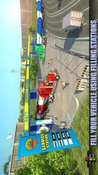 Oil Tanker Long Trailer Truck Simulator-Road Train游戲截圖4