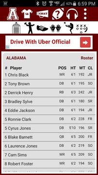 2014 Alabama Football Schedule游戲截圖2