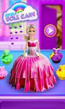 Princess Doll Cake Maker - DIY Cooking Kids游戲截圖1