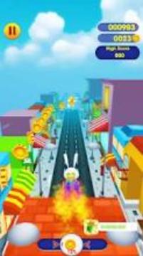 Super Subway Rush Rabbit Run游戲截圖2