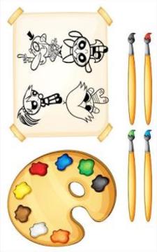 super coloring book power girls游戲截圖3