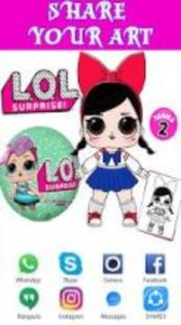 coloring Surprise dolls for LoL Princesses游戲截圖1