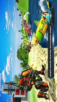 水下 鲨鱼 机器人 英雄 战士 模拟器 战争游戏截图4