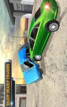 Speed Car VS Car Crusher: Beam Damage Engine游戲截圖5