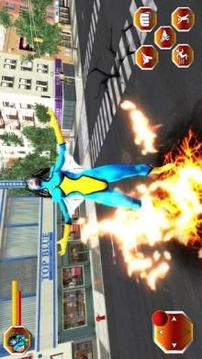 Grand Flying Spider Girl 3D Rescue Game游戲截圖4