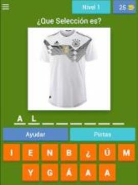 Adivina la Camiseta Mundial 2018 - Quiz Juego游戲截圖3