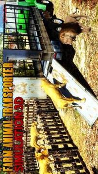 Farm Animal Transporter Truck Game: Offroad Drive游戲截圖3