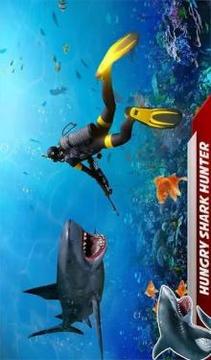 Hungry Shark Attack: Deep Sea Shark Hunting Games游戲截圖2