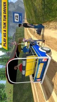 Offroad Tuk Tuk Driving Simulator Free游戲截圖1