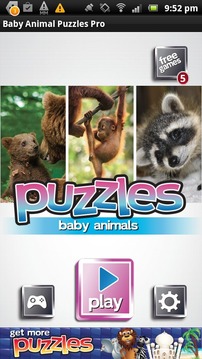 Baby Animal Puzzles Free Game游戲截圖2
