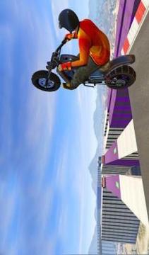 Stunt Bike Tricky Race Impossible Road Mega Tracks游戲截圖1