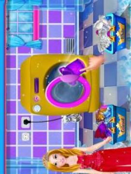 Laundry Wash Clothes And Ironing Game For Girls游戲截圖2