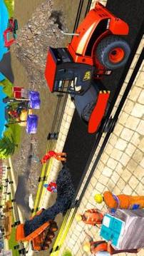 City Road Construction: Crane And Truck Games 2018游戲截圖5