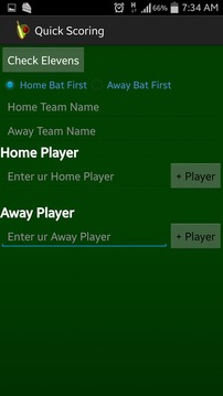 Quick Cricket Scorer游戲截圖2
