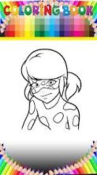 Ladybug & Cat Noir Coloring page app by fans游戲截圖2