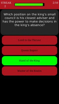 Trivia for Game of Thrones Fan游戲截圖2
