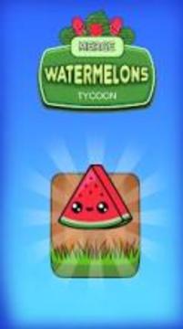 Merge Watermelon - Kawaii Idle Evolution Clicker游戲截圖1