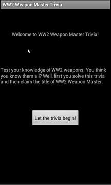 WW2 Weapon Master Trivia游戲截圖1