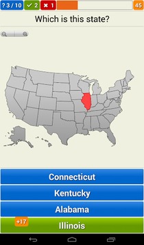Geography of the USA Quiz游戲截圖5