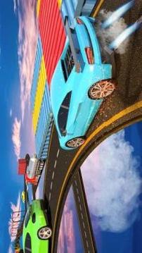 Impossible Crazy Car Stunts - Car Rush Racing Game游戏截图2