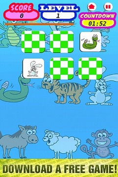 Memory Game for Kids: Animals游戏截图3