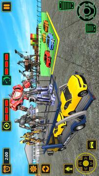 Transform Robot Car Future Cargo Truck Simulator游戲截圖3