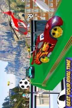 Superheroes Car Highway Stunts Challenges游戲截圖5