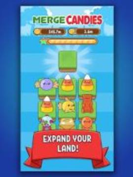 Merge Candy - Kawaii Idle Evolution Clicker Game游戲截圖1