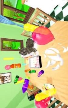 Kitten Cat Craft Simulator :Cute cat in Kids Room游戲截圖2