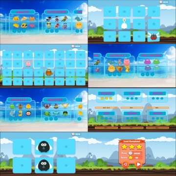 Memory Game: Animals, superheroes, Pou, Fruits游戲截圖1