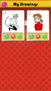 Coloring Book for Ladybug & Cat Noir游戲截圖5