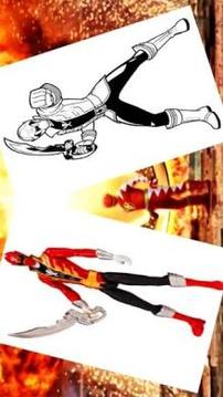 coloring book for power rangers游戲截圖2