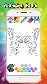 Butterfly Coloring Book - coloring Butterfly pages游戲截圖1