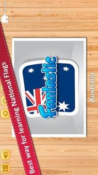 Jigsaw Puzzle National Flags AB - Educational Game游戲截圖4