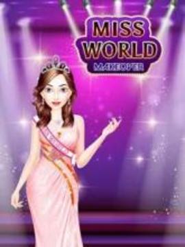 Miss World Makeover - Makeup & Dress up Salon游戲截圖5