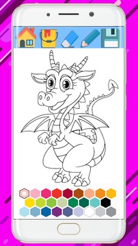 Dragon Coloring Book - Coloring Dragon 2018游戲截圖4