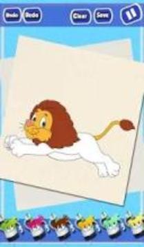 Kids Coloring Book: Zoo Animals游戲截圖2