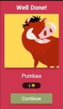 Disney Anime Character Quiz游戲截圖3