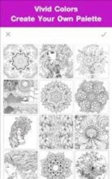 Adult Coloring Books Color By Number游戲截圖2