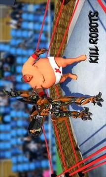 Real robot Ring Sumo Wrestling Revolution Battle游戲截圖4