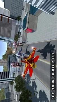 Real Air Robot Fighter jet Transformation Battle游戲截圖1
