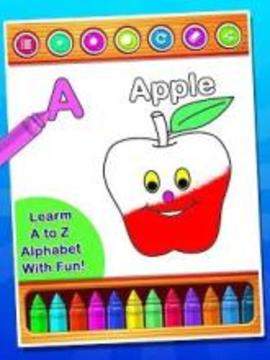 A to Z Coloring book & Alphabets For Kids游戲截圖3