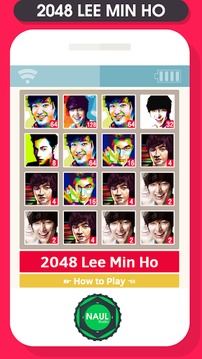 2048 Lee Min Ho Idol Game游戲截圖3