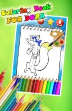 Coloring Book For Dora And Bots游戲截圖5
