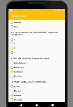 FRIENDS QUIZ Rachel Joey Phoeby Monica Chandler游戲截圖1