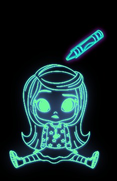 Glow Princess Cartoon girl游戲截圖2