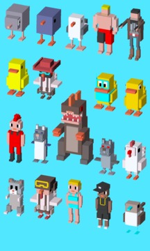 Blocky Jumping Run Avoid Shark游戲截圖5