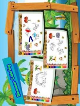 Kids Dinosaur coloring and Puzzle game游戏截图4