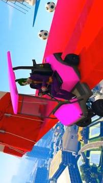 Superheroes Golf Car Offside Stunts游戲截圖5