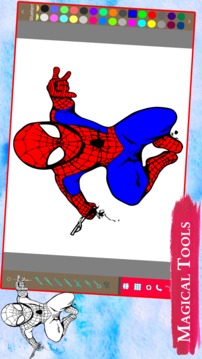 Superheros Coloring Book for kids游戲截圖4